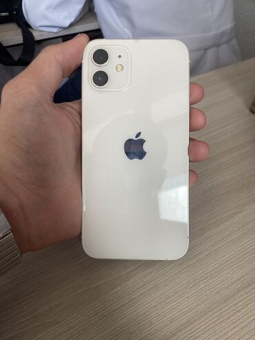 купить 8 плюс айфон бу: IPhone 12, Колдонулган, 128 ГБ, White Titanium, Каптама, Кабель, Куту, 78 %