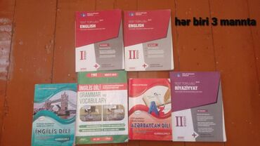 Kitablar, jurnallar, CD, DVD: Hərbiri 3 manata içi az yaxılıb.yaxşı vəziyyətdədi. ingilis dili dim