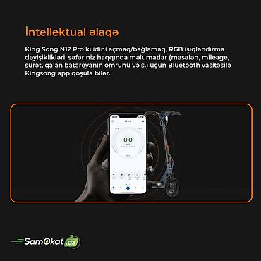 Электротранспорт: Elektrik samokat KingSong N12 Pro Cobra scooter skuter 🛴 Samokatda öz — 5
