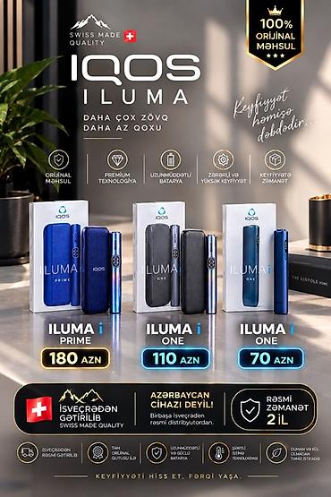 iluma prime: IQOS ILUMA – İsveçrə istehsalı, 100% orijinal Model seçimləri: - — 1