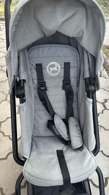 детский электрический велосипед: Коляска, Cybex, цвет - Серебристый, Б/у — 2