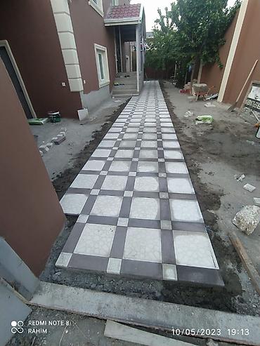 Укладка плитки: Xidmət: Açıq sahələr üçün metlax/terrassa plitələrinin döşənməsi — 10