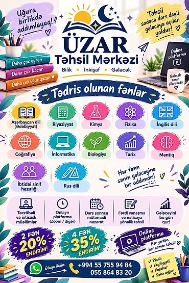 dil: Hazırlıq kursu. ÜZAR – Bilik • İnkişaf • Gələcək Bütün fənlər üzrə — 1