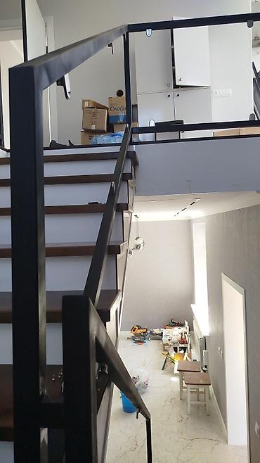 Металлические лестницы: Металлическая лестница Для дома, Форма лестницы: Прямая, Стиль: Лофт — 3