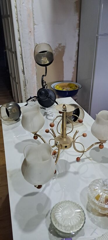 кольцевая лампа купить: Çılçıraq, 4 lampa, Metal