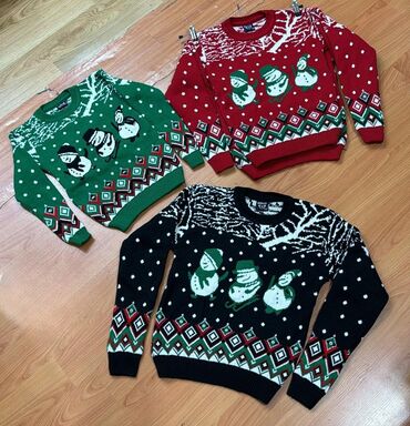 детский костюм деда мороза: Uşaq üçün Yeni il temalı trikotaj sviterlər - Dizaynlar: qar adamı