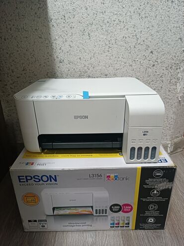 принтер 3в1 цветной цена: Epson l3156 Wi-Fi цветной 3в1 МФУ!! 4ех цветный принтер МФУ,печатает