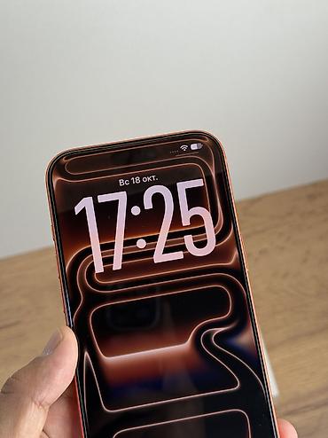 phone 5s: IPhone 17 Pro Max, Б/у, 512 ГБ, Оранжевый, Защитное стекло, Чехол, Кабель, 90 % — 5