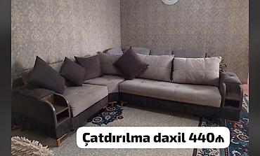 Künc divan, İşlənmiş, Açılan, Bazalı, Parça, Pulsuz çatdırılma