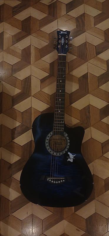 elektro akustik gitara: Темно синяя гитара б/у (использовалась от силы неделю) покупал за 230 — 2