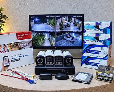 tablet 2 el: Monitor 20 Ekran DVR 4 çıxışlidir Telefondan izləmə. 4 ədəd kamera — 1