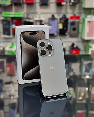 Уюлдук телефондор жана аксессуарлар: IPhone 15 Pro Max, Колдонулган, 256 ГБ, Natural Titanium, Бөлүп төлөө менен — 4