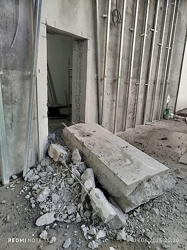 Beton işləri: Səssiz tozsuz səliqəli kəsim. Beton katlavan monolit kubik — 2
