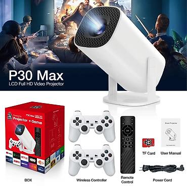 android tv: Bir paket texnologiya məhsulu 1) P30 Max LCD Full HD Video Proyektor — 1