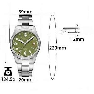 Ručni satovi: ADDIESDIVE AD2070 - 39mm - Zelena - Seiko NH35 Automatik ADDIESDIVE — 16