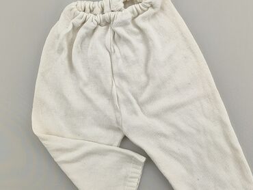 białe legginsy: Spodnie dresowe, 3-6 m, stan - Zadowalający