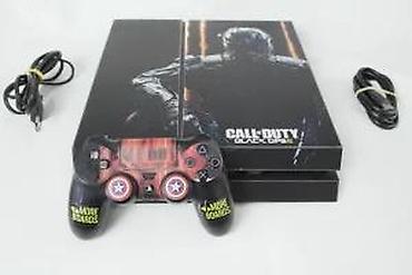 PS4 (Sony Playstation 4): U ponudi Sony Playstation 4 sa naslova. Konzola je novija fat — 16