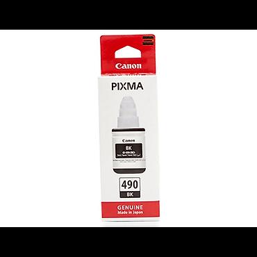epson a3 printer: Canon GI-490 BK 0663C001 Qara Pigment Mürəkkəb Konteyneri – 135 ml — 1