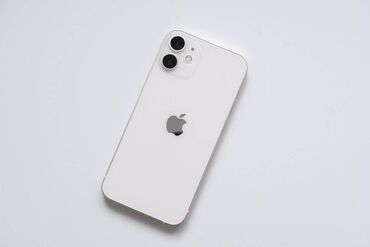 iphone 12 pro max 512gb цена в бишкеке: IPhone 12 mini, Б/у, 64 ГБ, Белый, Защитное стекло, Чехол, 76 %