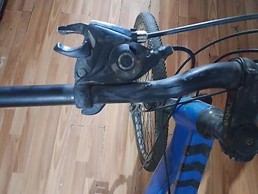 velosiped enduro: Tam asqılı dağ velosipedi – Toba markalı, mavi rəng. Texniki — 2