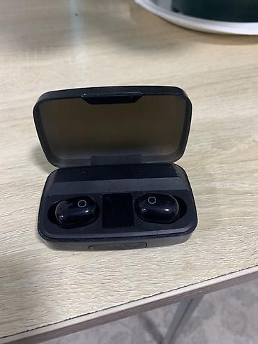 круглый: Air dots Bluetooth‑наушники TWS с зарядным кейсом‑паурбанком — 2