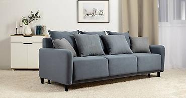 sofa: Диван Дакота ТД 584 Синий, Пантограф, Диван, НиК	 Габариты сложенный — 2