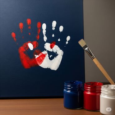 Открытки: Картины Отпечатки ладони рук наборы Отпечаток ладони на холсте Наборы — 11