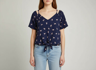 t shirty z piórami: Cache Cache, Жіноча блуза, розмір L