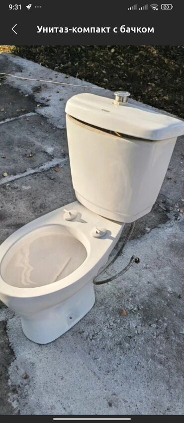 биде унитаз бишкек цена: Унитаз Напольный, Материал: Фаянс