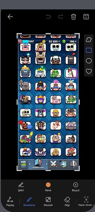 İdman və hobbi: Clash Royale hesabı – yüksək səviyyəli kolleksiya - Kral Səviyyəsi — 10