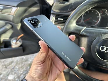 объективы для телефона: Xiaomi, Mi 11, Б/у, 128 ГБ, цвет - Черный, 2 SIM