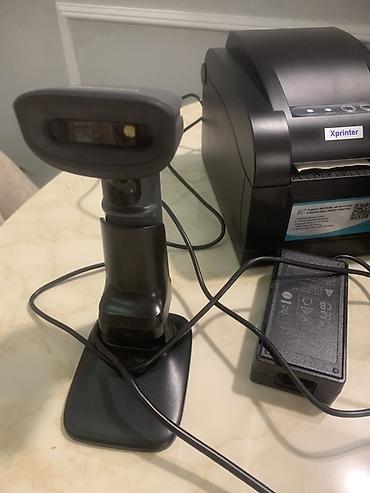 3d print: Kassa avadaniiqı POS avadanlıq dəsti – barkod skaneri, etiket — 5