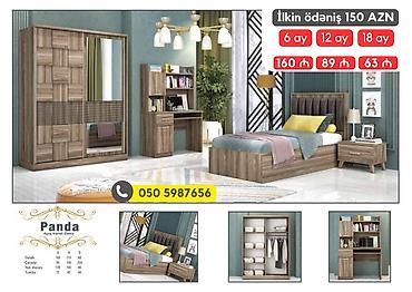 Uşaq mebeli: Oğlan və qız üçün, Yeni, Təknəfərlik çarpayı, Komod, Tumba, Yazı masası — 4