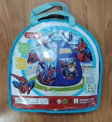 Digər oyuncaqlar: Spider Man çadır uşaq üçün.
110 SM hündürlüyü 
110 SM eni — 2