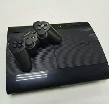 PS3 (Sony PlayStation 3): Приставка прошитая 500гб. игры есть. два джойстик. шнуры. только нету