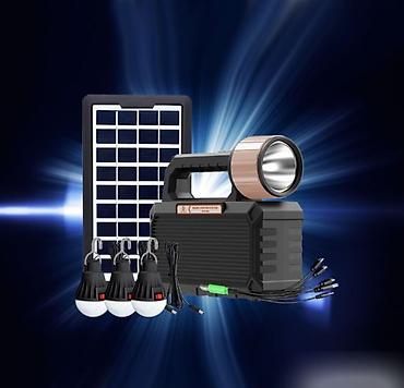 power case: Походная станция, фонарь + 3 лампочки + солнечная батарея + bluetooth — 2