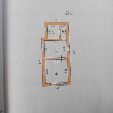 Продажа коттеджей и домов: Продаётся 2-этажный дом в районе Кызыл-Аскер, Шлагбаум Общая площадь — 4