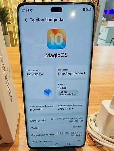 samsung fold 4: Honor X9c, 256 GB, rəng - Göy, Sənədlərlə, Face ID, Barmaq izi — 2