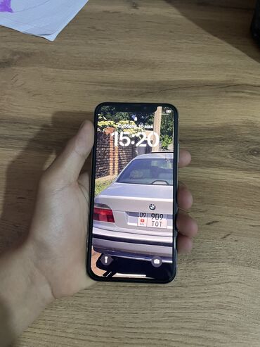 ноутбук apple бишкек: IPhone X, Колдонулган, 256 ГБ, Ак, Коргоочу айнек, Каптама, 82 %