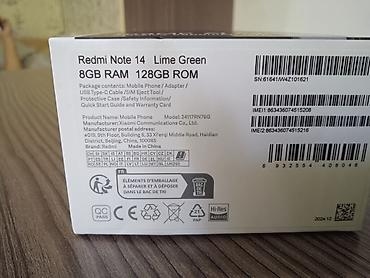 сколько стоит консоль: Redmi, Redmi Note 14, Б/у, 128 ГБ, цвет - Зеленый — 4