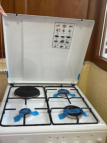 блендер 3 в 1: Qaz + elektrik sobası olan 4 gözlü plitə - Üst hissə: 3 qaz ocağı + 1 — 2