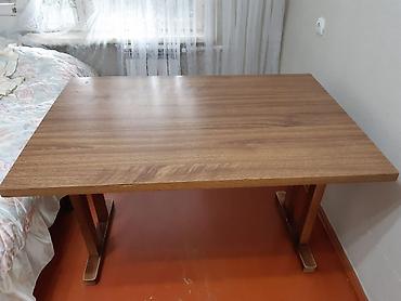 Masalar: Taxta yemək/iş masası - Material: ağac və taxta teksturalı laminat — 1