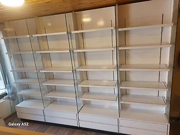vitrin dolab: Vitrin tipli mağaza rəf sistemalt hissesi de dolab uzunu 288 sm — 2
