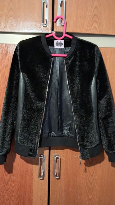 brušena koža jakna: S (EU 36), Faux leather, Single-colored