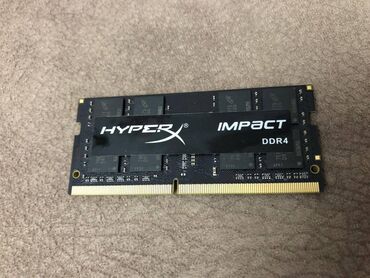 1 tb hard disk: Operativ yaddaş (RAM) HyperX, 8 GB, 2400 Mhz, DDR4, Noutbuk üçün, İşlənmiş