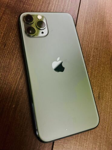 айфон 12 про макс новый: IPhone 11 Pro, Колдонулган, 512 ГБ, Matte Midnight Green, Коргоочу айнек, Каптама, 85 %