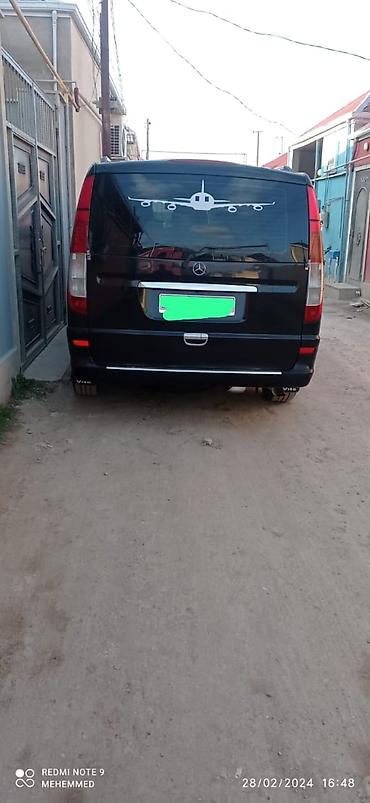 Mercedes-Benz Vito miniven Xüsusiyyətlər: - Korpus: uzun kuzov, qara
