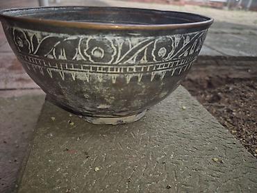 antik samovar: Qədimi naxışlı 150 illik bəlkə daha qədim - Material: mis əsaslı - — 3