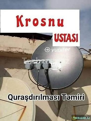 crt tv: Peyk antenalarının quraşdırılması | Tənzimlənmə, Təmir, Quraşdırılma | Zəmanət — 1