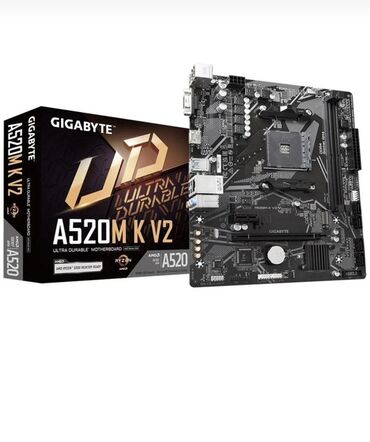 Monitorlar: Ana Platası Gigabyte A520M K V2, Yeni